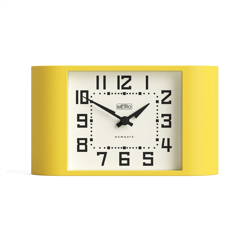 Newgate Mini Metro Mantel Clock-Yellow/Product Detail/Clocks