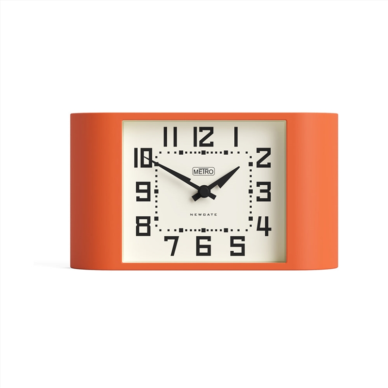 Newgate Mini Metro Mantel Clock-Pumpkin Orange/Product Detail/Clocks