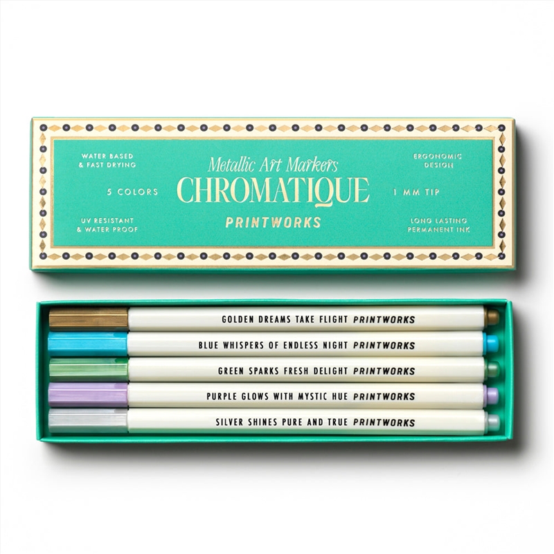Printworks Metallic Art Markers-5pack/Product Detail/Stationery