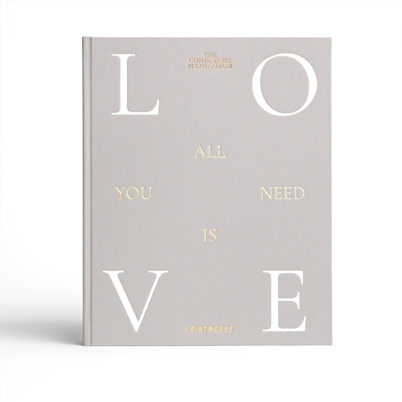 Printworks Photo Album-All You Need Is Love-Grey/Product Detail/Stationery