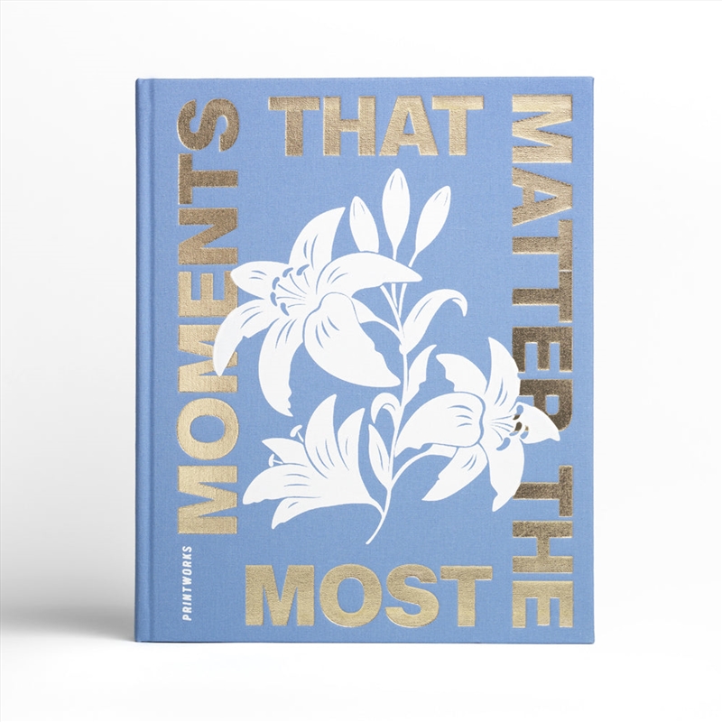 Printworks Photo Album-Moments That Matters The Most-Blue/Product Detail/Stationery