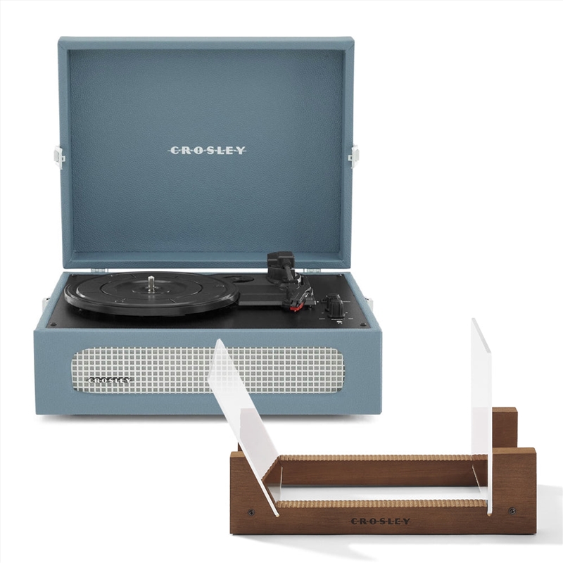 Crosley Voyager Bluetooth Portable Turntable + Bundled Crosley Record Storage Display Stand - Washed/Product Detail/Turntables