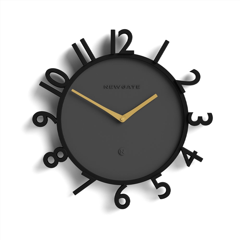 Newgate Monorail Wall Clock-Black/Product Detail/Clocks