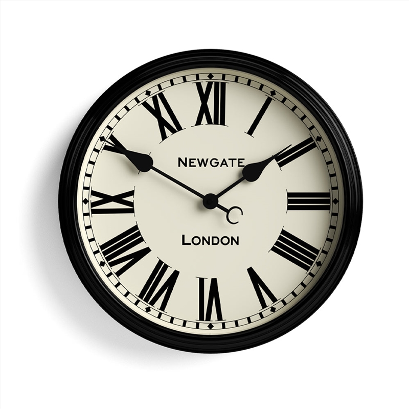 Newgate Spitalfields Wall Clock-Black/Product Detail/Clocks