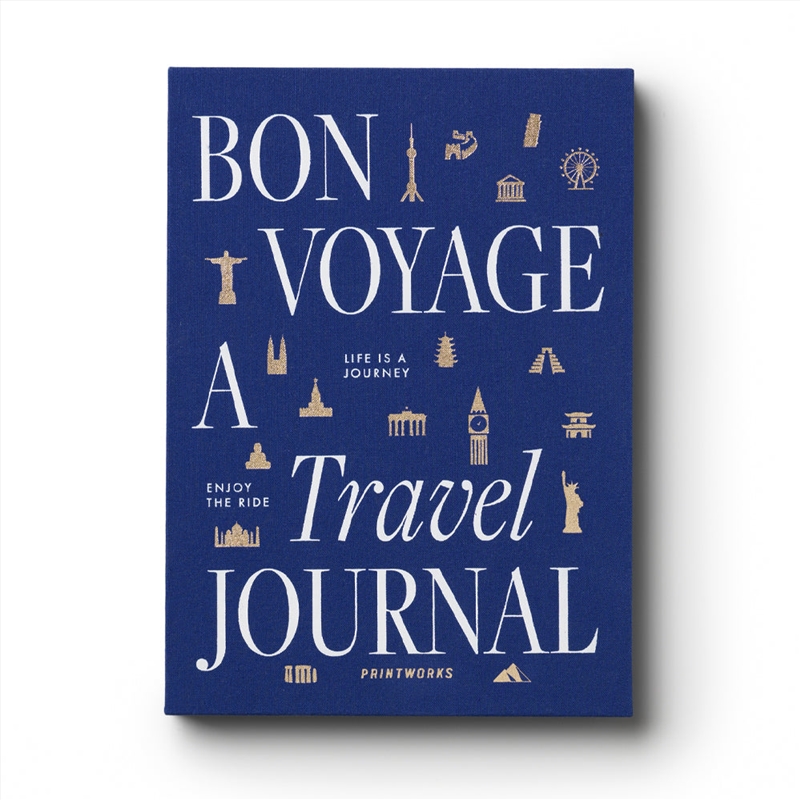 Printworks Bon Voyage Travel Journal-Blue Beige/Product Detail/Stationery