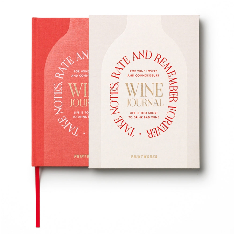 Printworks Wine Tasting Journal-Beige Red/Product Detail/Stationery