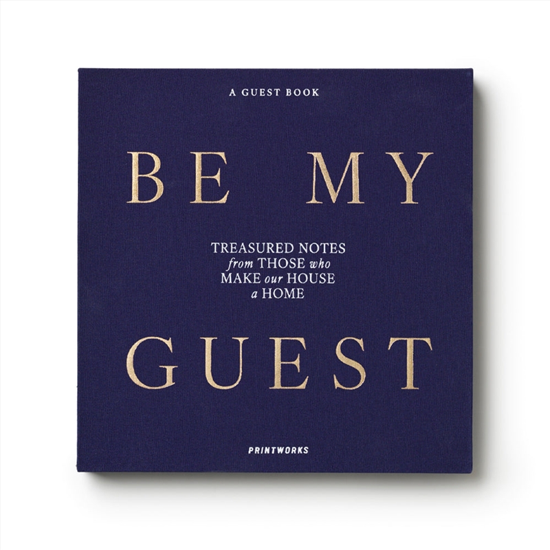 Printworks Guest Book-Be My Guest-Light Blue / Dark Blue/Product Detail/Stationery