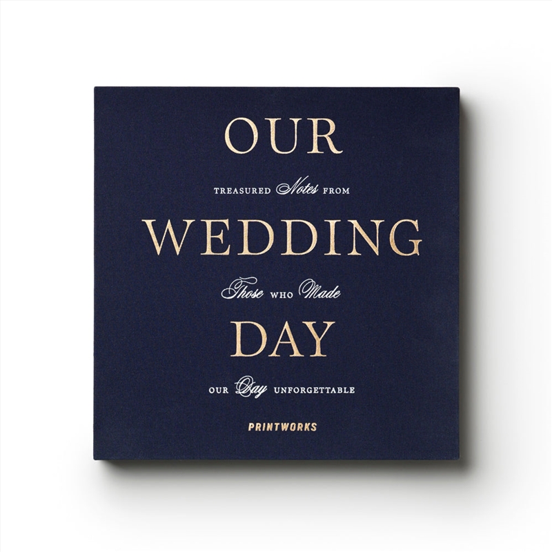 Printworks Wedding Guest Book-Dark Blue/Product Detail/Stationery