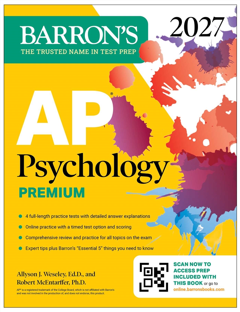 AP Psychology Premium, 2027: Prep Book with 4 Practice Tests + Comprehensive Review + Online Practic/Product Detail/Reference & Encylopaedias