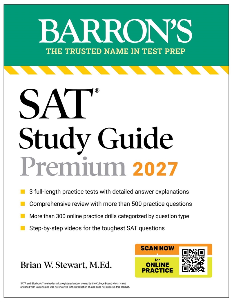 SAT Study Guide Premium, 2027: 3 Practice Tests + Comprehensive Review + Online Practice and Video L/Product Detail/Reference & Encylopaedias