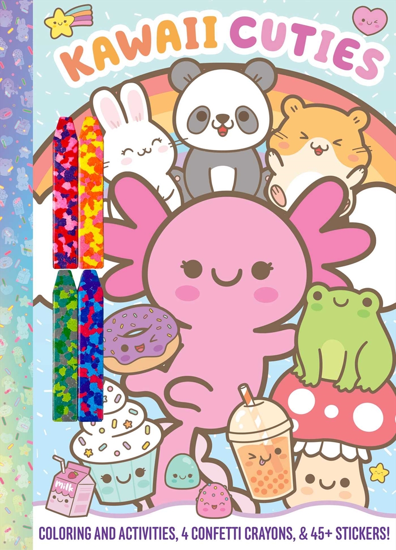 Kawaii Cuties: Coloring Book with Confetti Crayons and Stickers/Product Detail/Kids Colouring