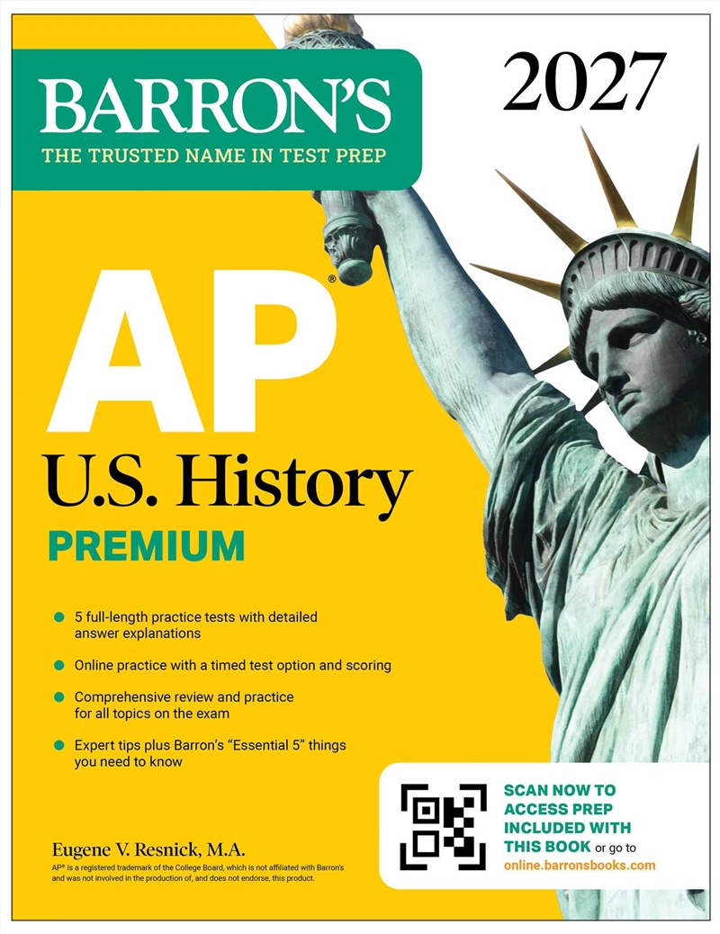 AP U.S. History Premium, 2027: 5 Practice Tests + Comprehensive Review + Online Practice/Product Detail/Reference & Encylopaedias