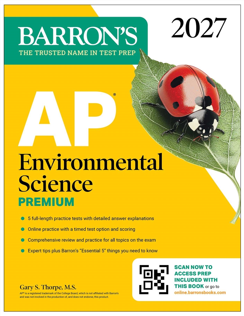 AP Environmental Science Premium, 2027: Prep Book With 5 Practice Tests + Comprehensive Review + Onl/Product Detail/Reference & Encylopaedias