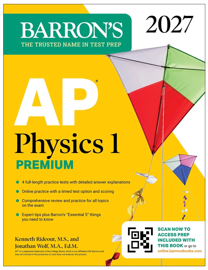 Ap Physics 1 Premium, 2027: Pr/Product Detail/Reference & Encylopaedias
