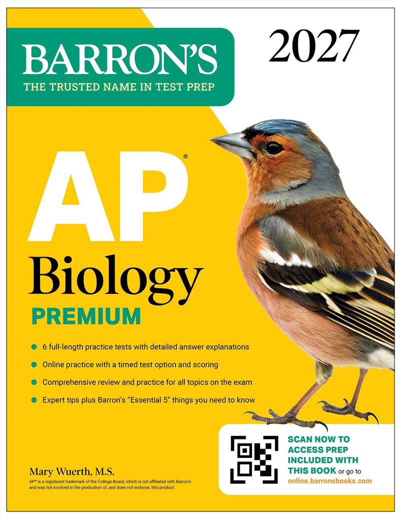 Ap Biology Premium, 2027: Prep/Product Detail/Reference & Encylopaedias