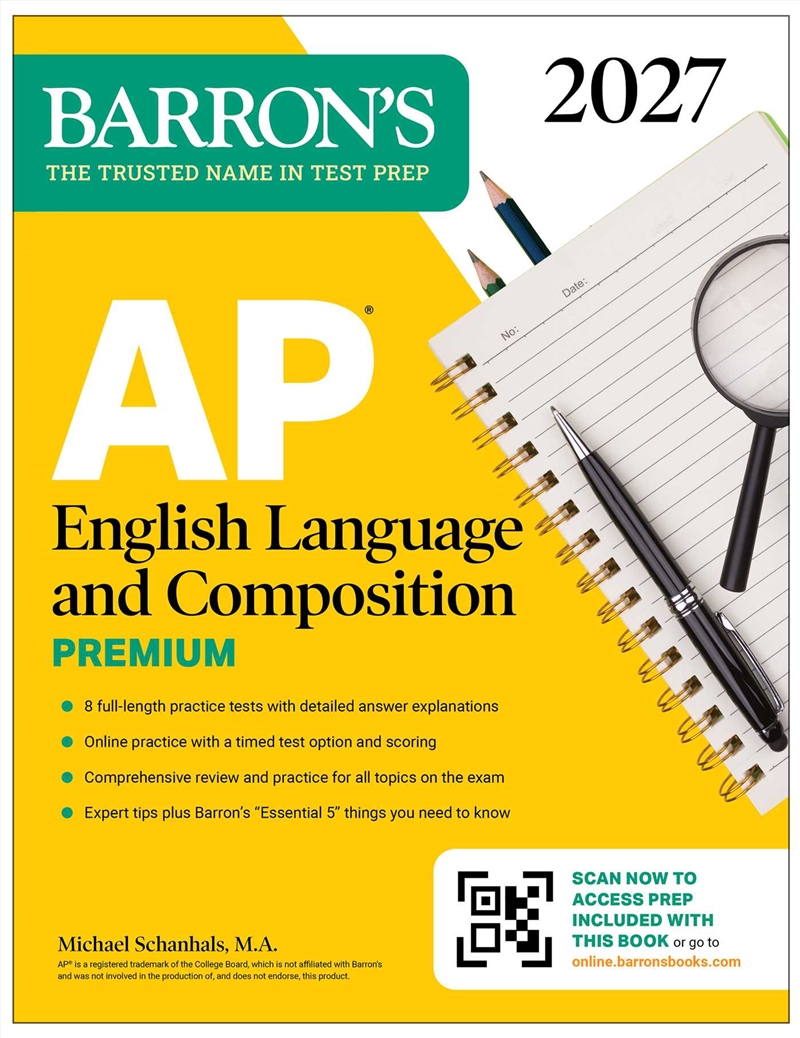 AP English Language and Composition Premium, 2027: Prep Book with 8 Practice Tests + Online Practice/Product Detail/Reference & Encylopaedias