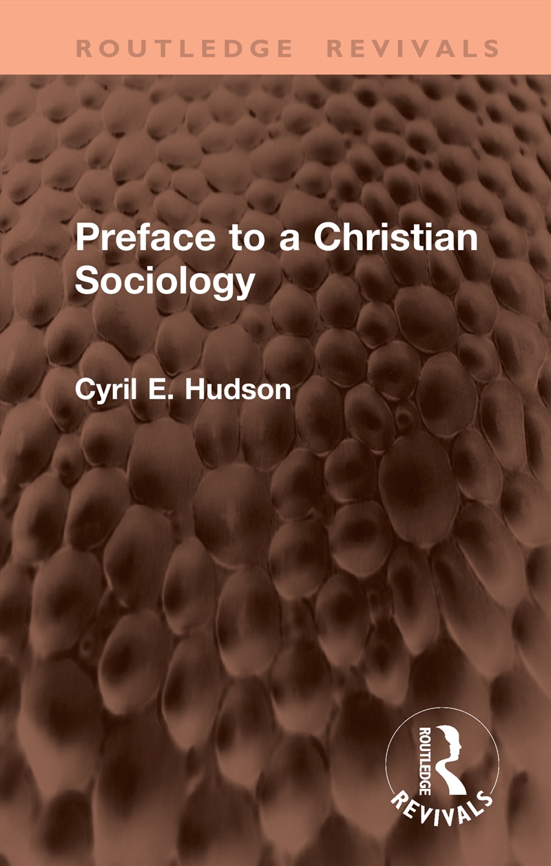 Preface to a Christian Sociology/Product Detail/Religion & Beliefs