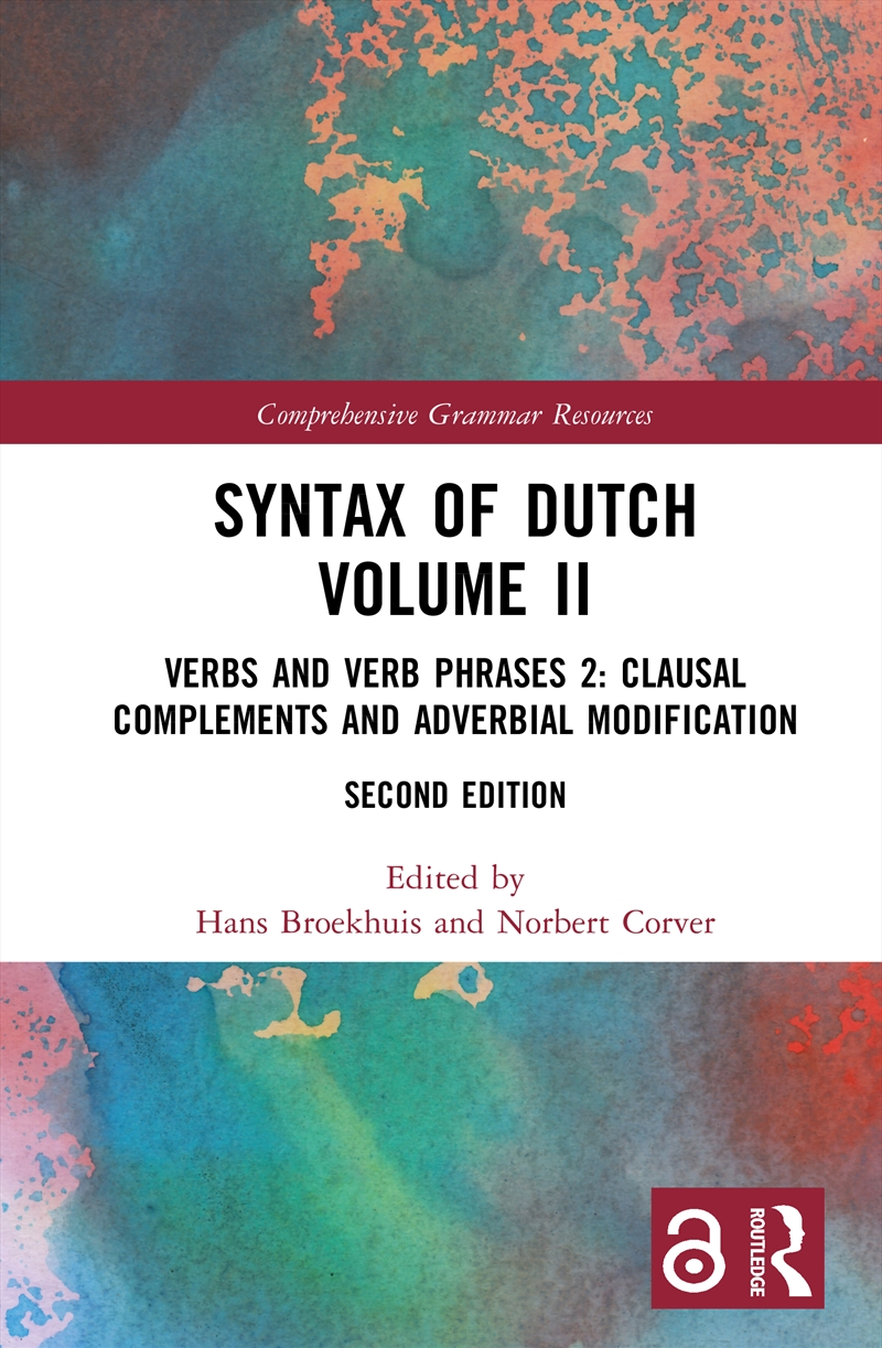 Syntax of Dutch Volume II/Product Detail/Language & Linguistics