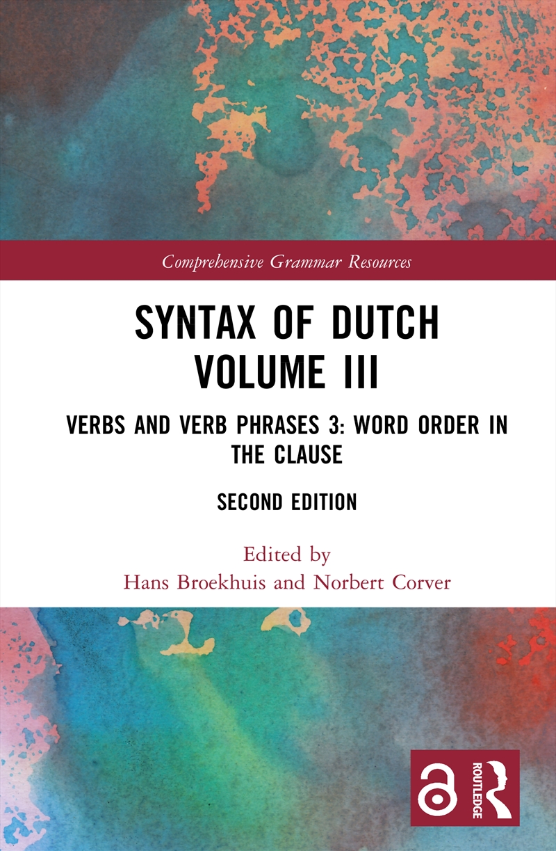 Syntax of Dutch Volume III/Product Detail/Language & Linguistics