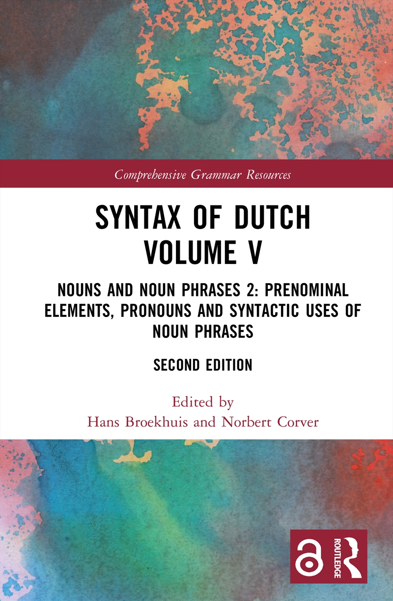 Syntax of Dutch Volume V/Product Detail/Language & Linguistics