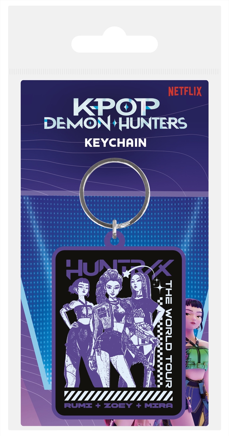 KPop Demon Hunters - Huntrix Purple - Moulded Keyring/Product Detail/Keyrings