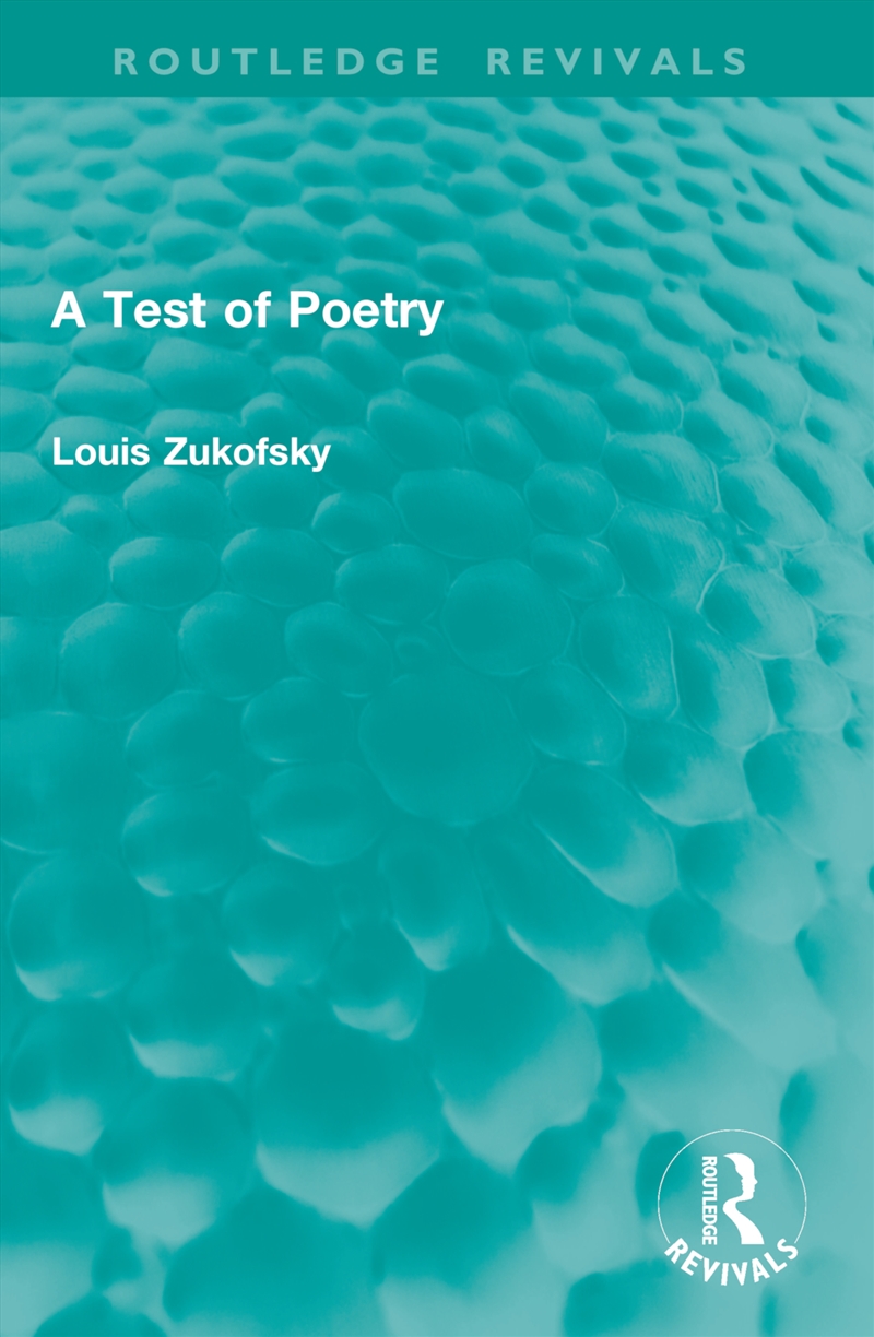 A Test of Poetry/Product Detail/Literature & Poetry