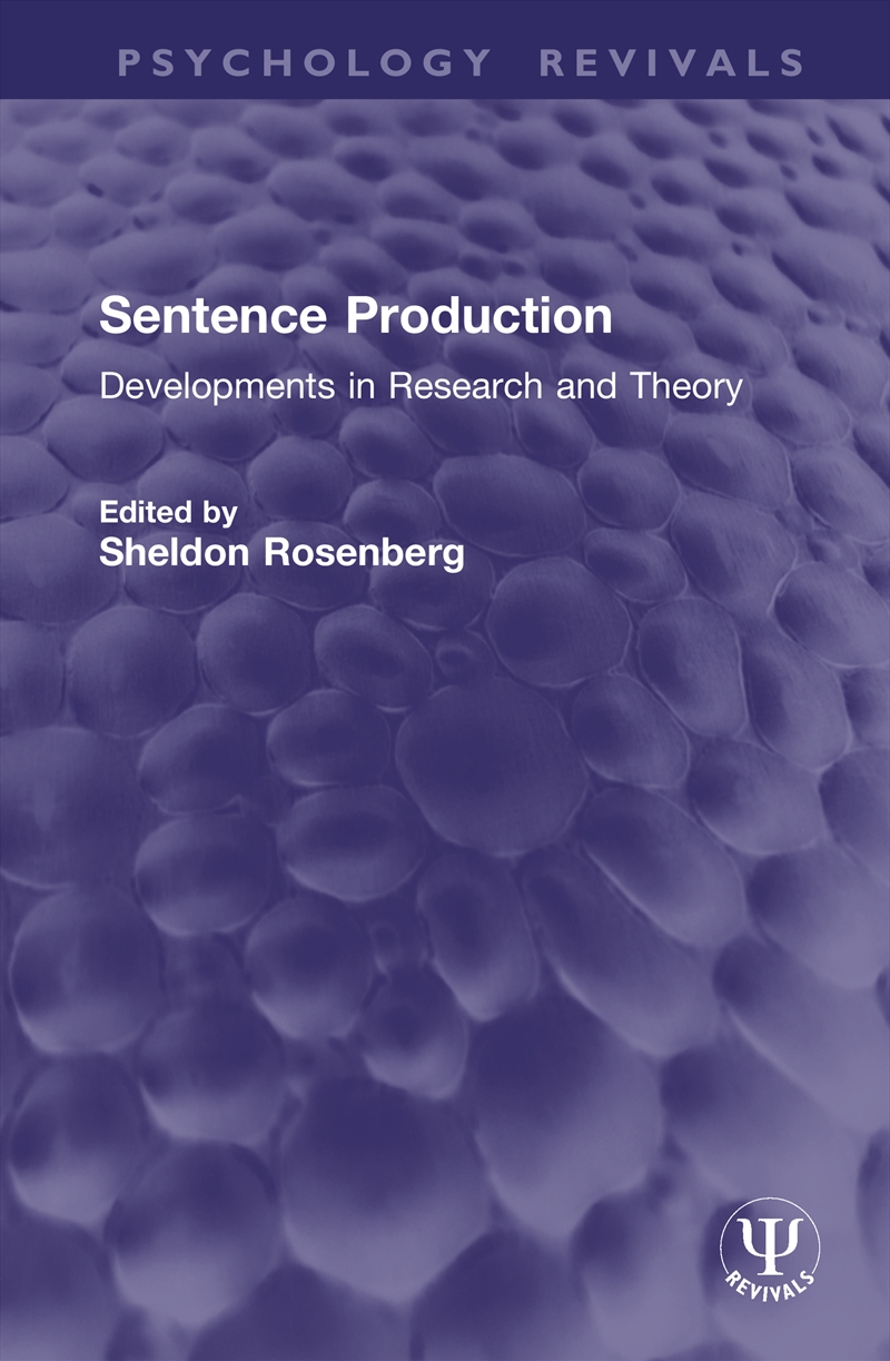 Sentence Production/Product Detail/Language & Linguistics
