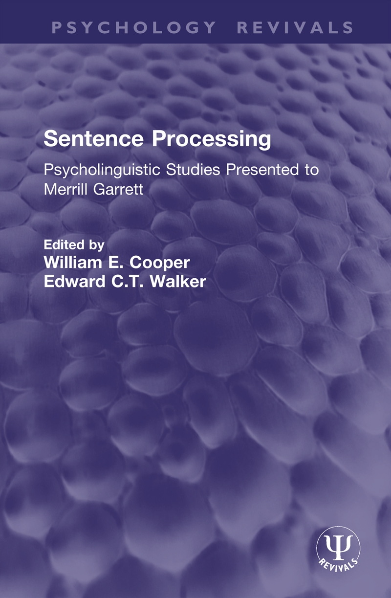Sentence Processing/Product Detail/Language & Linguistics
