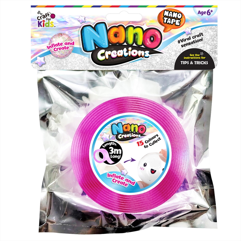 Nano Creations Tape Pink (3m x 5cm)/Product Detail/Arts & Craft