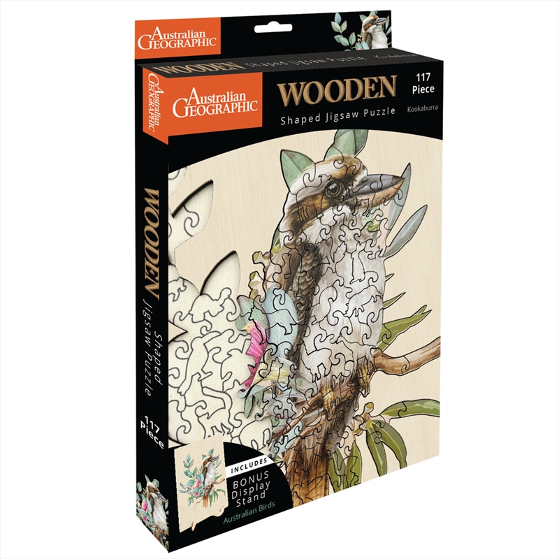 Australian Geographic 117 Piece Wooden Jigsaw Puzzle Kookaburra/Product Detail/Jigsaw Puzzles