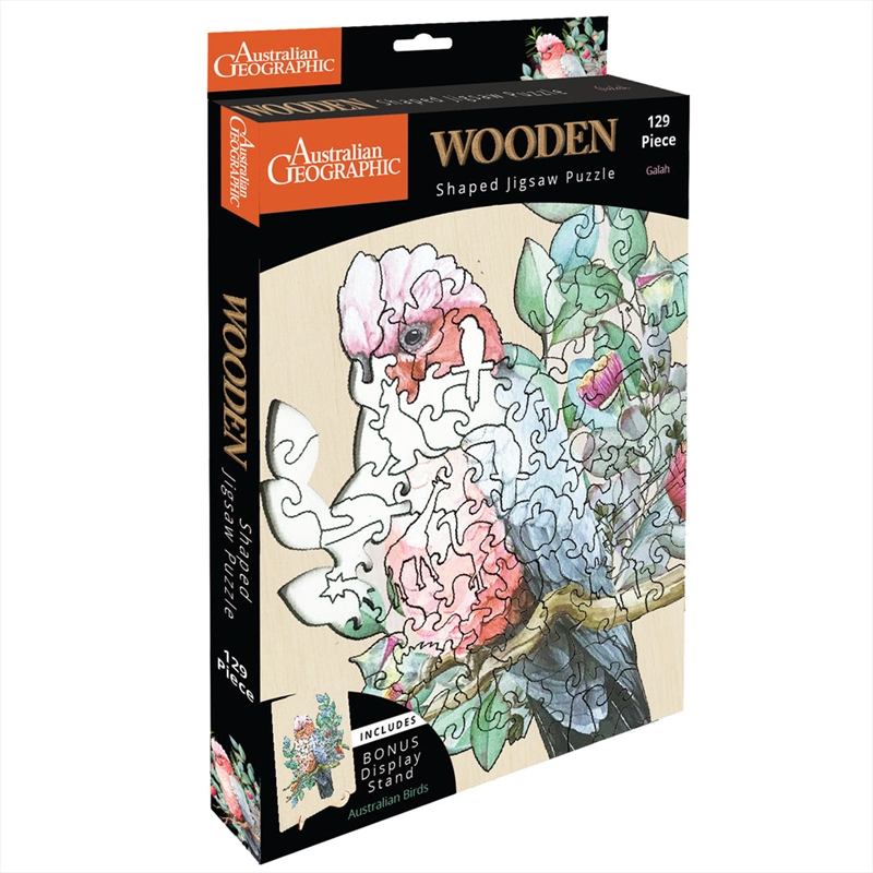 Australian Geographic 129 Piece Wooden Jigsaw Puzzle Galah/Product Detail/Jigsaw Puzzles