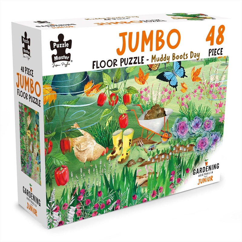 GA Jnr 48 Piece Jumbo Puzzle - Muddy Boots Day/Product Detail/Jigsaw Puzzles