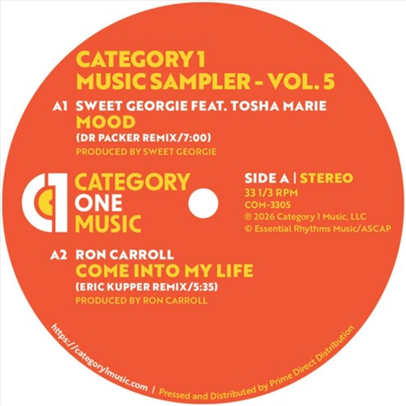 Category 1 Music Sampler Vol. 5/Product Detail/Dance