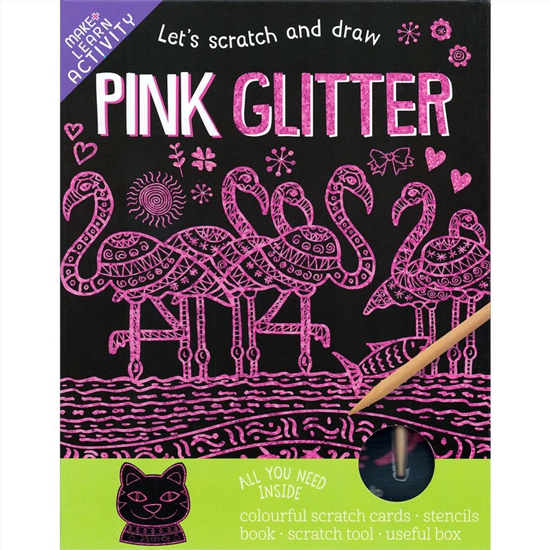 Scratch & Draw Box: Pink Glitter/Product Detail/Arts & Craft