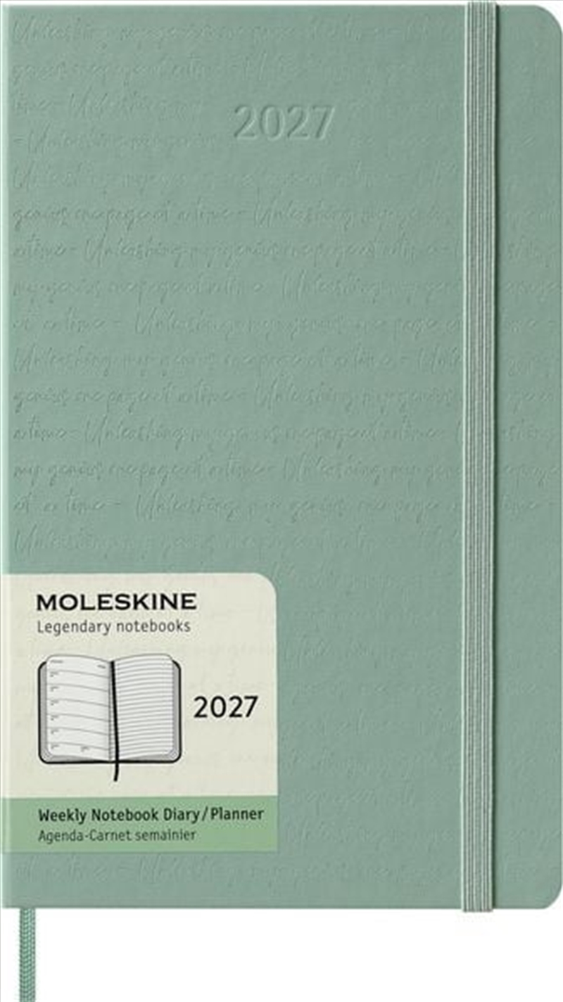 Moleskine Classic 12 Month 2027 Weekly Planner, Hard Cover, Large (5" x 8.25"), Sage Green, 144 page/Product Detail/Calendars & Diaries