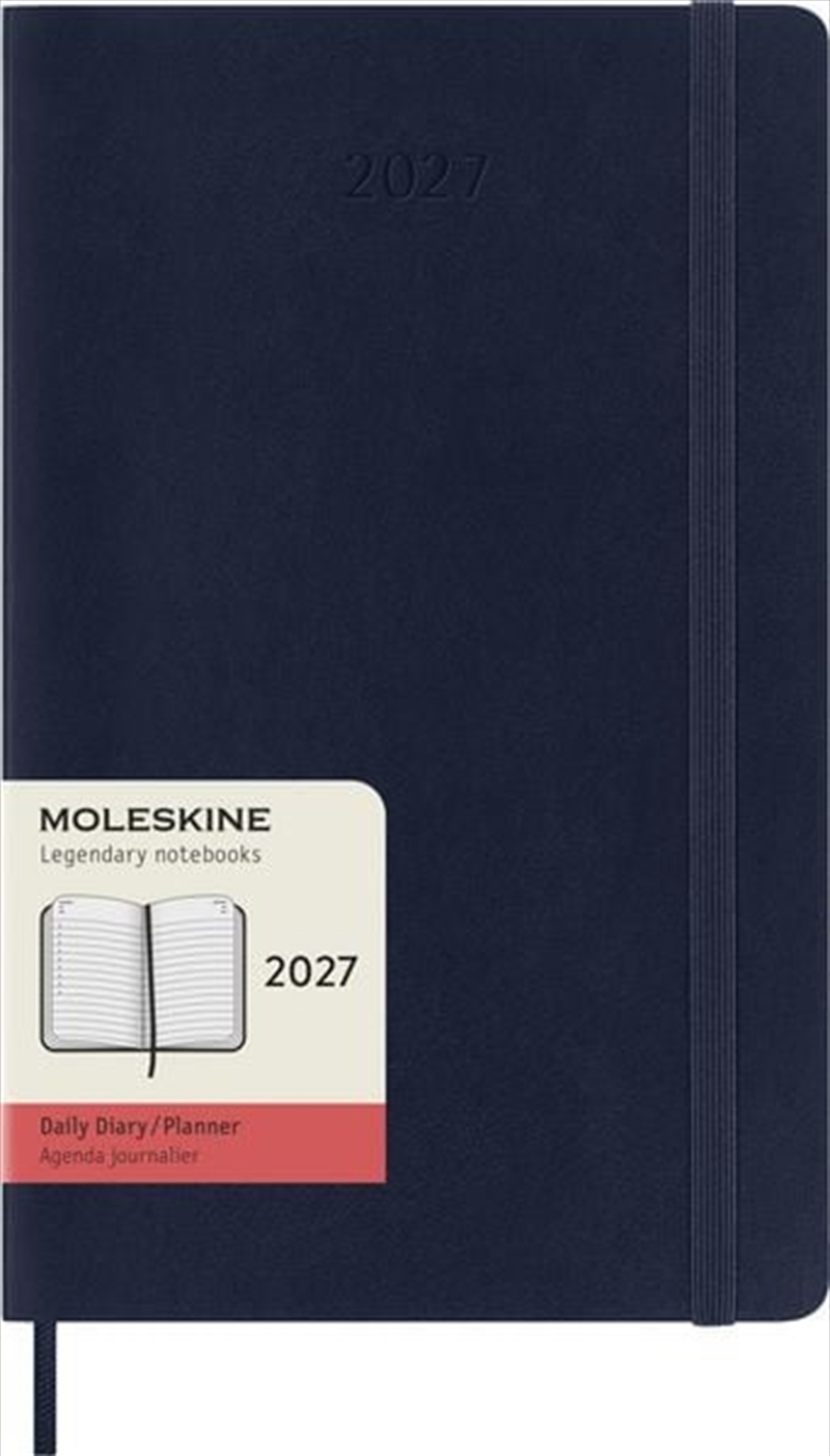 Moleskine Classic 12 Month 2027 Daily Planner, Soft Cover, Large (5" x 8.25"), Sapphire Blue, 400 pa/Product Detail/Calendars & Diaries