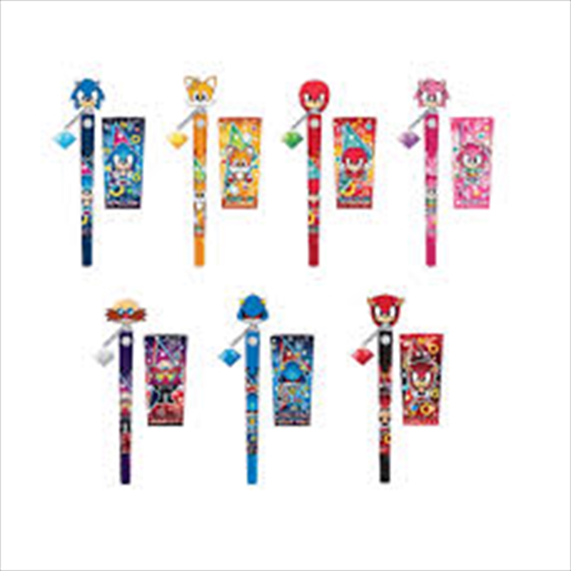 Sonic – Sonic 3D Head Topper Spinning Pen with Dangle Blind Box (Sent At Random)/Product Detail/Stationery