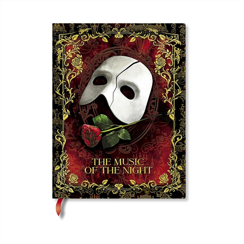 Masked Melody (Phantom of the Opera) Mini Lined Hardcover Journal (Elastic Band Closure)/Product Detail/Stationery