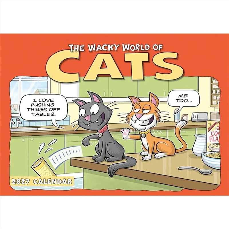 Wacky World of Cats A4 Calendar 2027/Product Detail/Calendars & Diaries