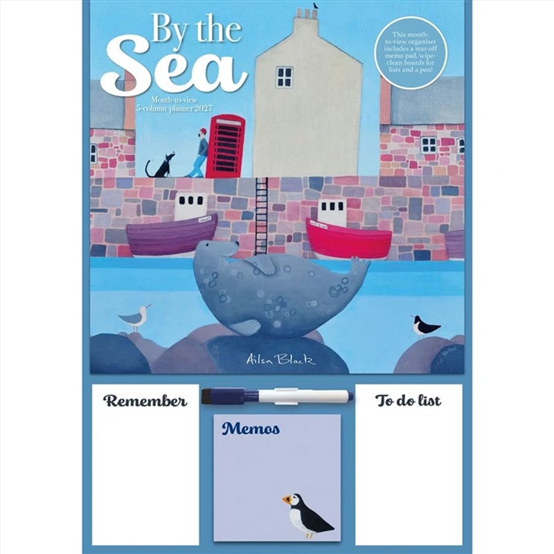 Ailsa Black, By the Sea A3 Family Organiser 2027/Product Detail/Calendars & Diaries