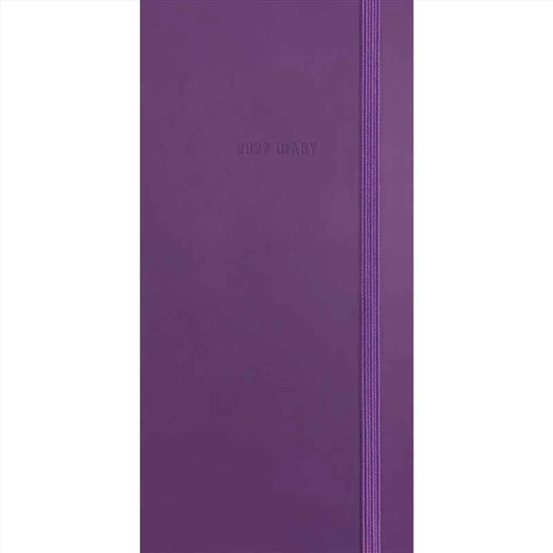 Purple Soft Touch Slim Diary 2027/Product Detail/Calendars & Diaries