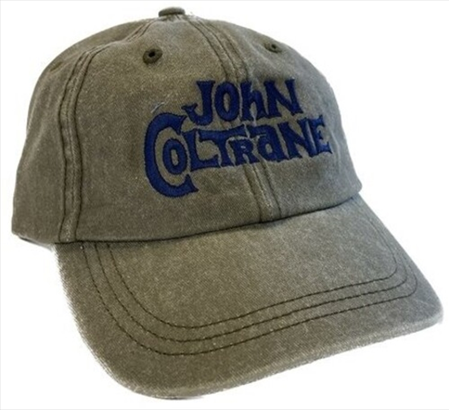 John Coltrane - Logo - Unstructured Hat - Pigment Dyed Olive/Product Detail/Caps & Hats