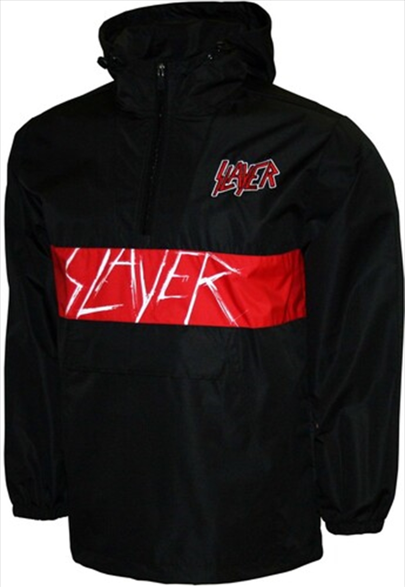 Slayer - Pentacle - Water Resistant Pullover Anorak - Medium Black/Product Detail/Outerwear