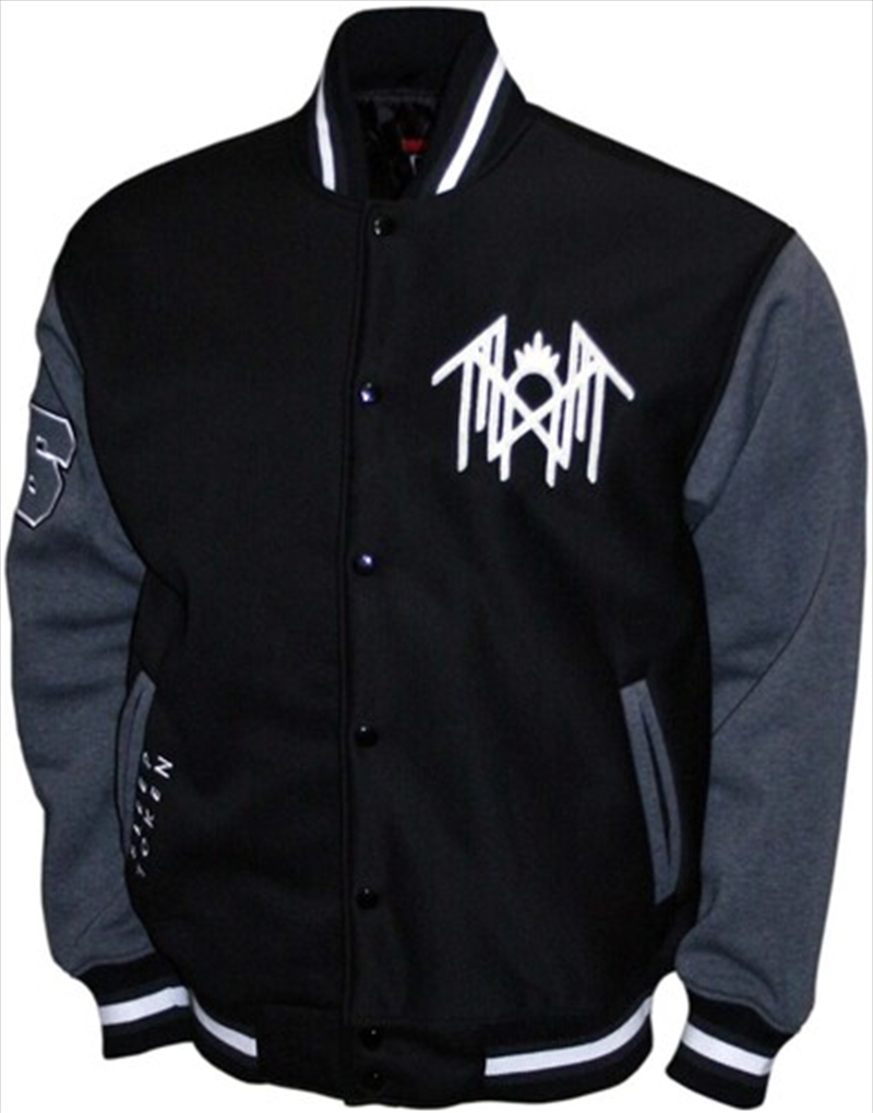 Sleep Token - Logo Symbol - Varsity Fleece Jacket - 2XL Black/Ash/Product Detail/Outerwear