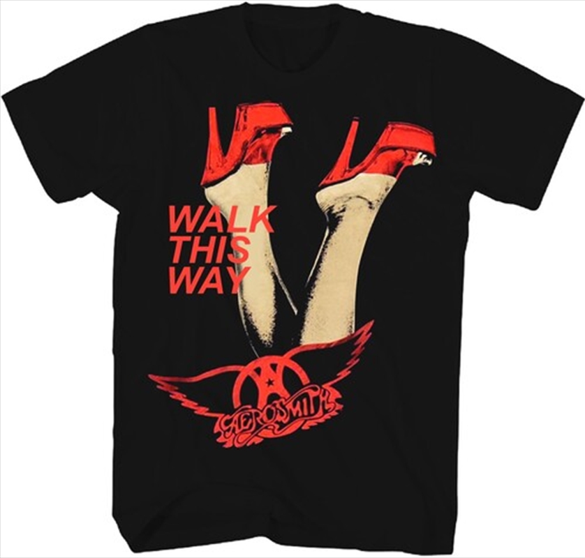 Aerosmith - Walk This Way T-Shirt - XL Black/Product Detail/Shirts