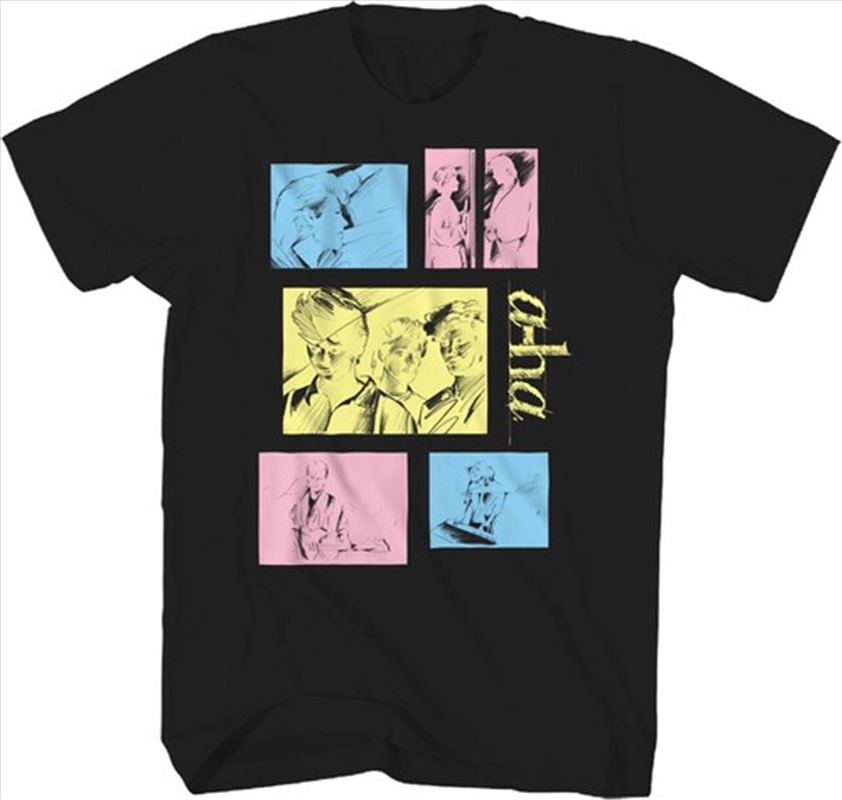A-ha - Tour Take On Me T-Shirt - Medium Black/Product Detail/Shirts