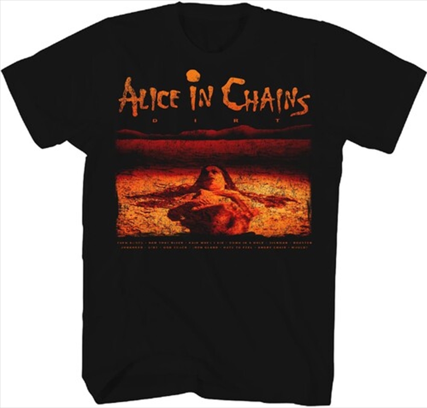 Alice In Chains - Dirt Album with Track List T-Shirt - XL Black/Product Detail/Shirts
