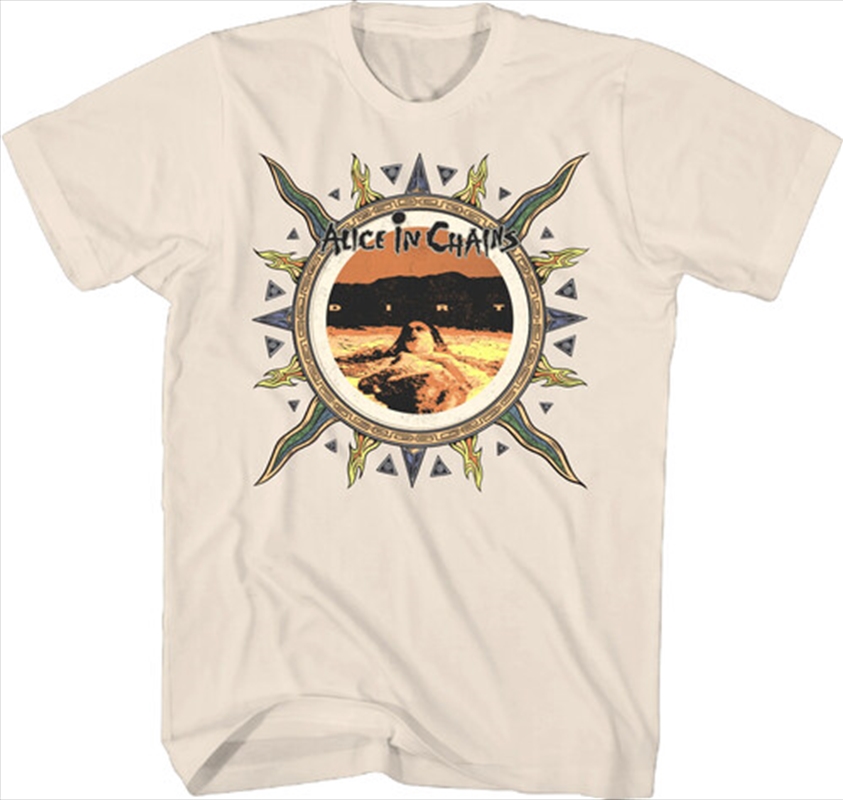 Alice In Chains - Dirt Sun Logo T-Shirt - Medium Natural/Product Detail/Shirts