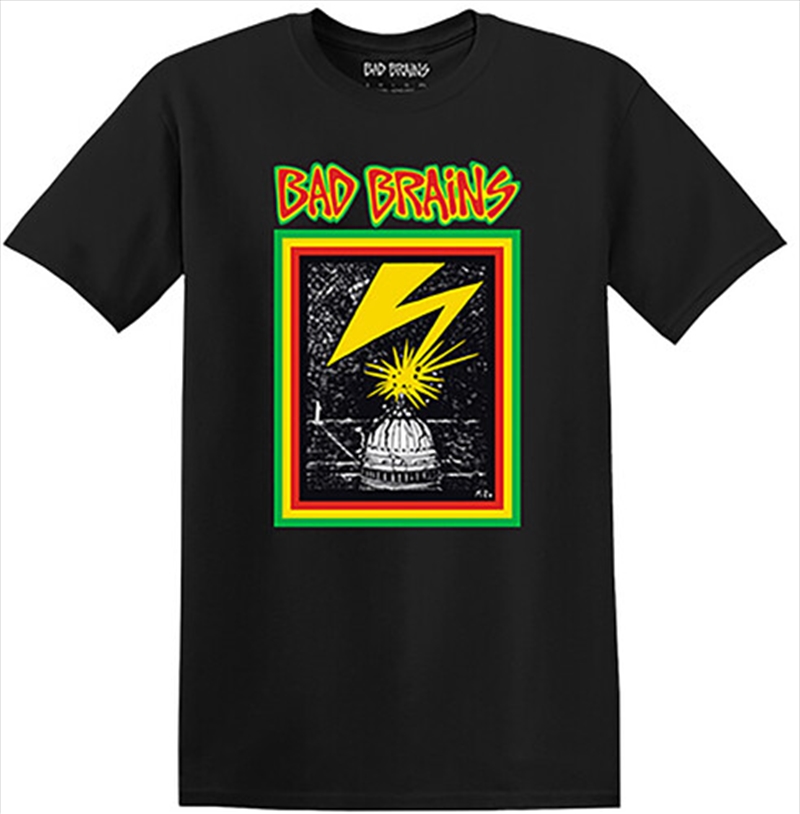 Bad Brains - Capitol Strike (on black) - T-Shirt - Medium (Black)/Product Detail/Shirts