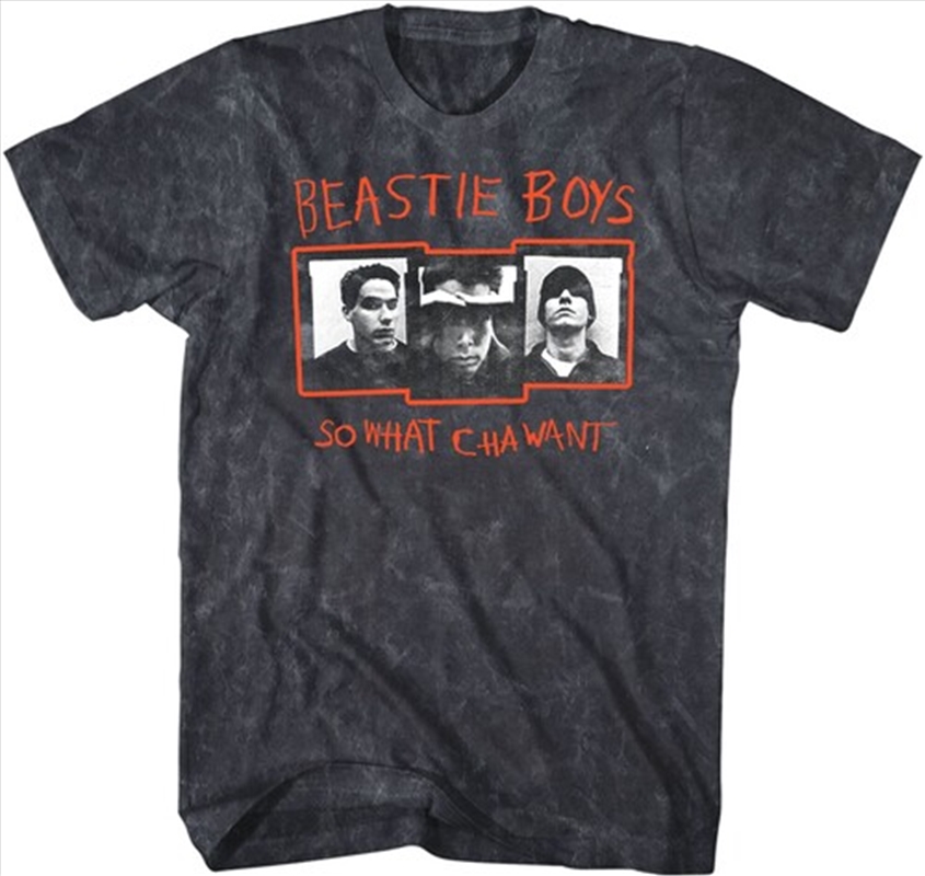 Beastie Boys - So What Cha Want T-Shirt - Large Black Mineral Wash/Product Detail/Shirts